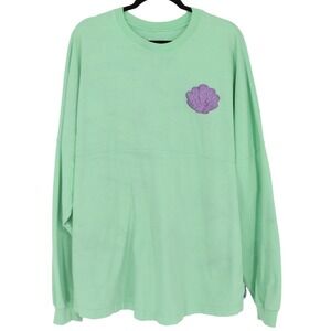Disneyland Resort Shell Ariel The Little Mermaid Spirit Jersey Sz XL Long Sleeve